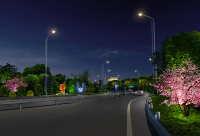 城市道路照明工程中的夜景亮化效果设计策略